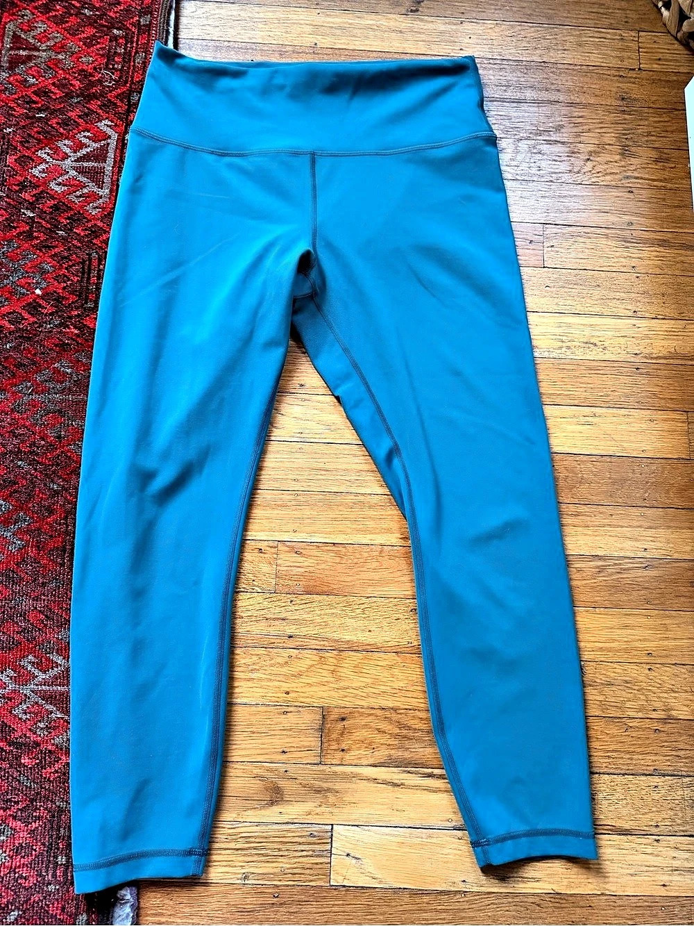 lululemon Wunder Train Teal Leggings